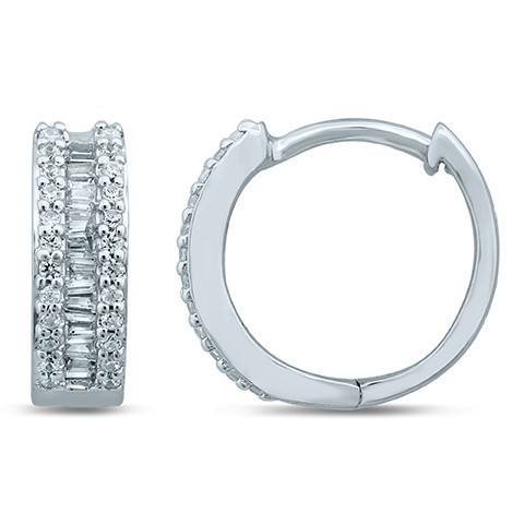 10K 0.25CT D-HOOPS TPR/RDS PRONG SETTING